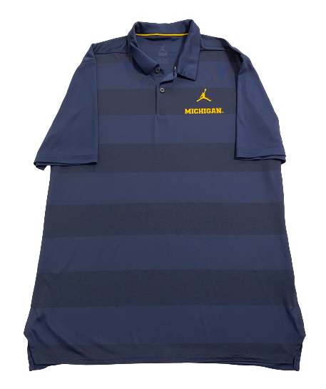 Will Hart Michigan Football Team Issued Polo Shirt (Size L)