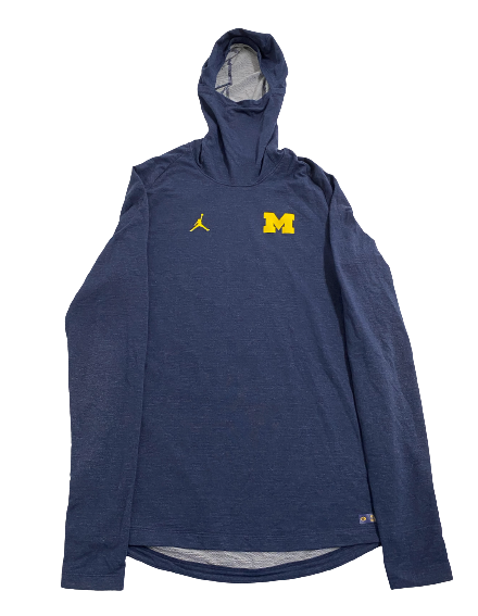 Will Hart Michigan Football Team Issued Performance Hoodie (Size L)