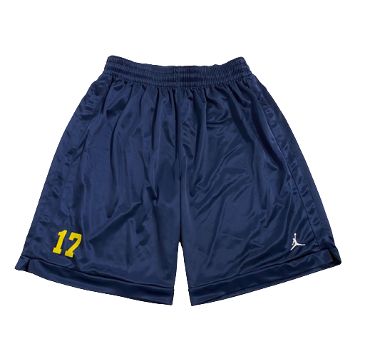 Will Hart Michigan Football Team Exclusive Shorts with Number (Size L)
