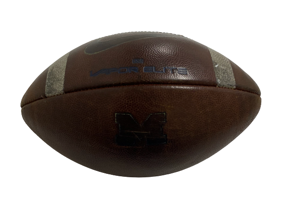 Will Hart Michigan Football GAME USED Football