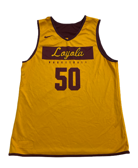 Sami Ismail Loyola Chicago Basketball Team Exclusive Reversible Practice Jersey (Size M)
