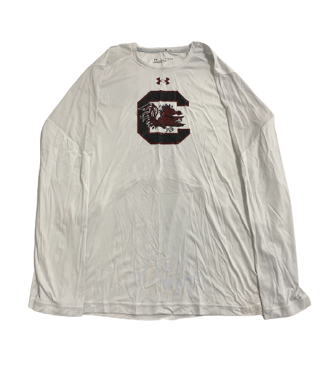 A.J. Wilson South Carolina Basketball Team Issued Long Sleeve Workout Shirt (Size XL)
