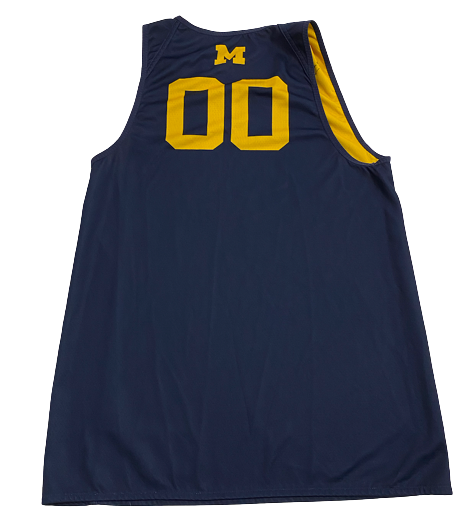 Naz Hillmon Michigan Basketball SIGNED PRACTICE WORN Reversible Jersey (Size Women&