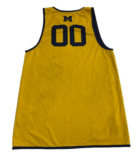 Naz Hillmon Michigan Basketball PRACTICE WORN Reversible Jersey (Size Women&