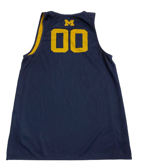 Naz Hillmon Michigan Basketball PRACTICE WORN Reversible Jersey (Size Women&