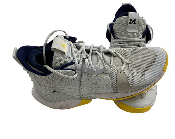 Naz Hillmon Michigan Basketball Player Exclusive Shoes (Size 11)