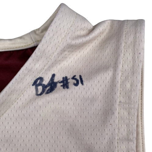 Brevin Galloway Boston College Basketball SIGNED Practice Worn Reversible Practice Jersey (Size L)