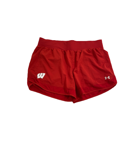 Grace Loberg Wisconsin Volleyball Team-Issued Shorts (Size Women&