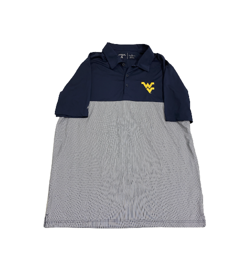 Jarret Doege West Virginia Football Team-Issued Polo Shirt (Size L)