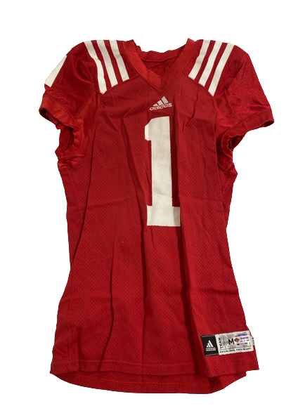 Decoldest Crawford Nebraska Football Practice Worn Jersey (Size M)