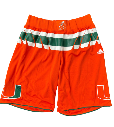 Miami Basketball Official Game Worn Shorts (Size XL)