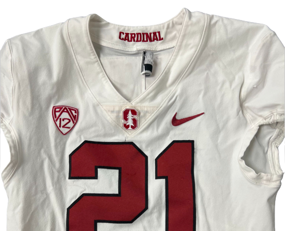 Kendall Williamson Stanford Football Game Worn Jersey (Size 40)