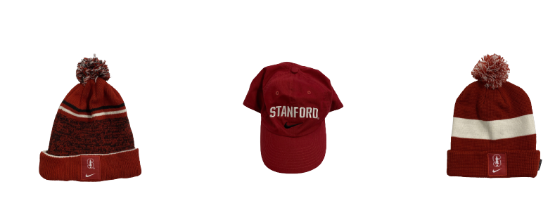 Kendall Williamson Stanford Football Team Issued Set of (3) Hats