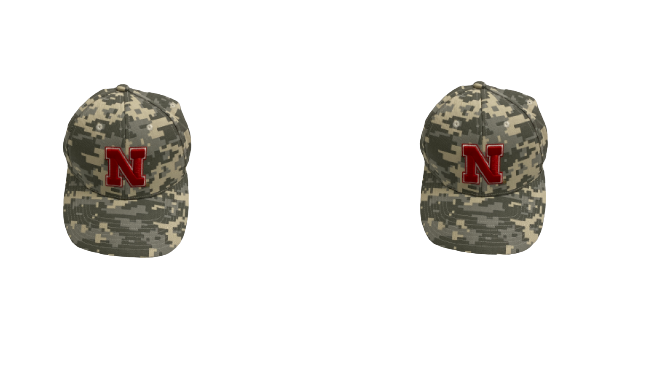 Travis Vokolek Nebraska Football Team-Issued Set of (2) Adjustable Hats