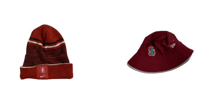Stephen Herron Stanford Football Team-Issued Beanie Hat & Bucket Hat