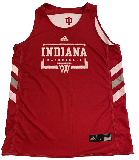 Miller Kopp Indiana Basketball Player-Exclusive PRACTICE WORN Reversible Practice Jersey (Size L)