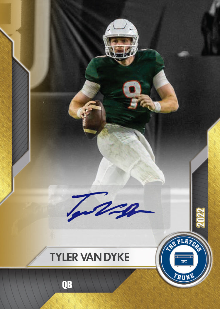 Tyler Van Dyke SIGNED Limited Gold Variation 1st Edition 2022 Trading Card (