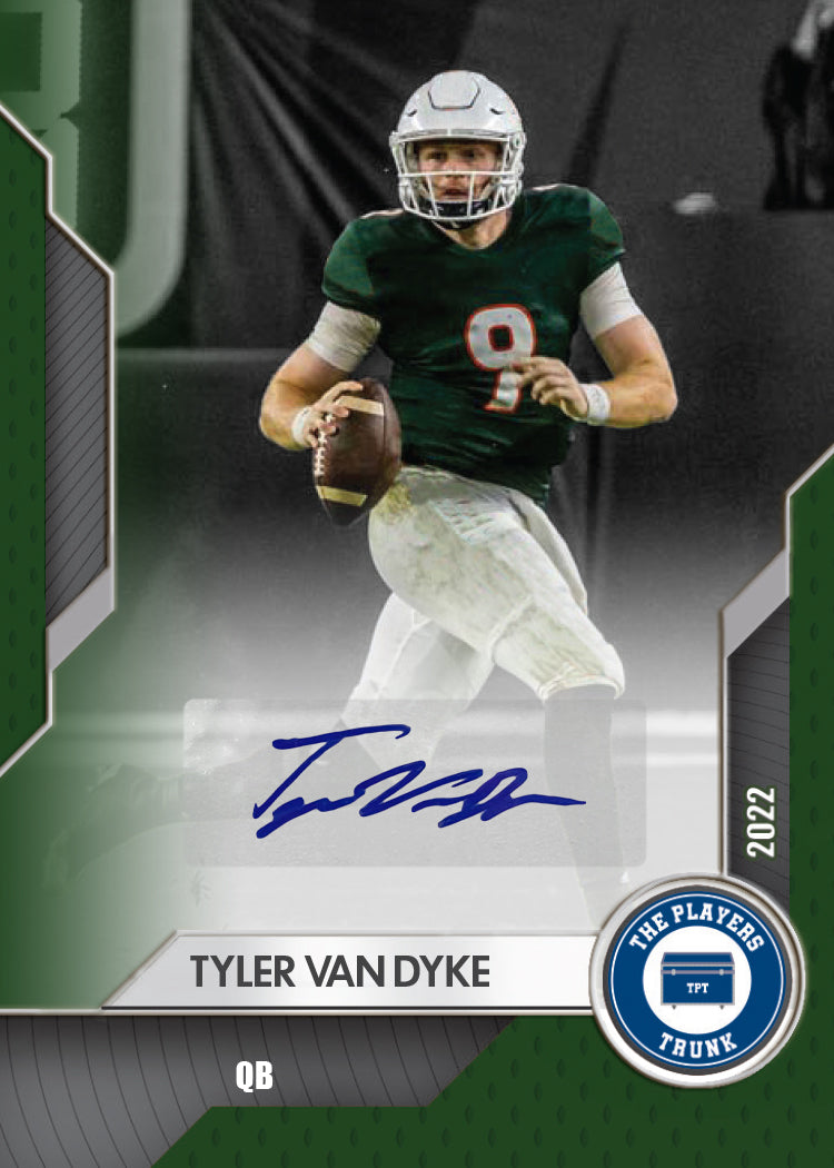 Tyler Van Dyke SIGNED 1st Edition 2022 Trading Card *RARE* Color Match (