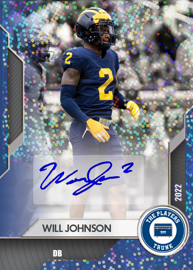 Will Johnson SIGNED 1 of 1 2022 Trading Card - BLUE VERSION