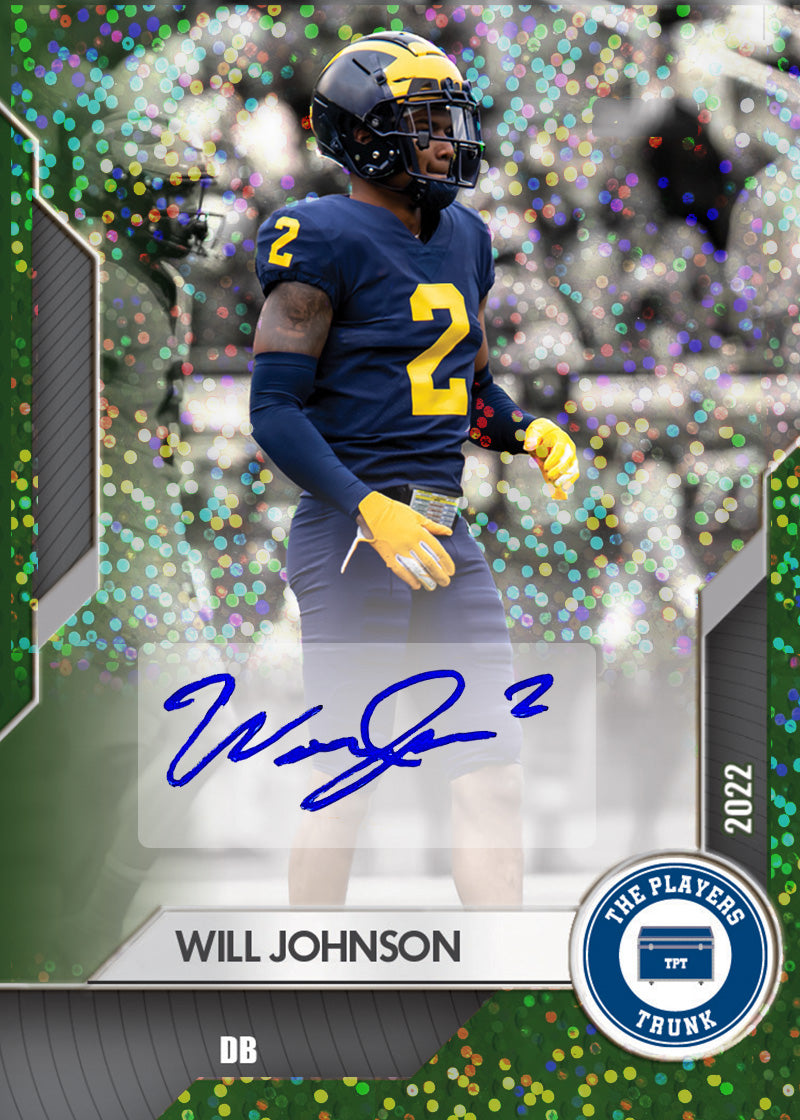 Will Johnson SIGNED 1 of 1 2022 Trading Card