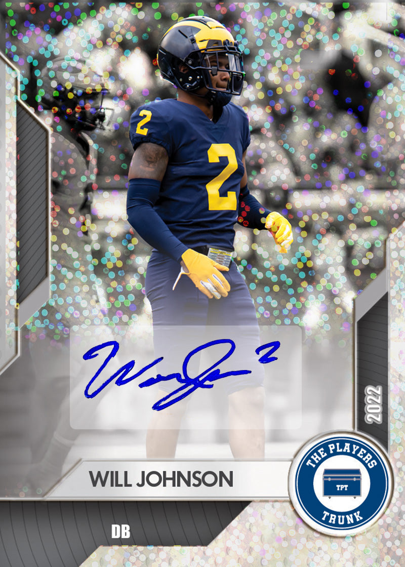 Will Johnson SIGNED 1 of 1 2022 Trading Card