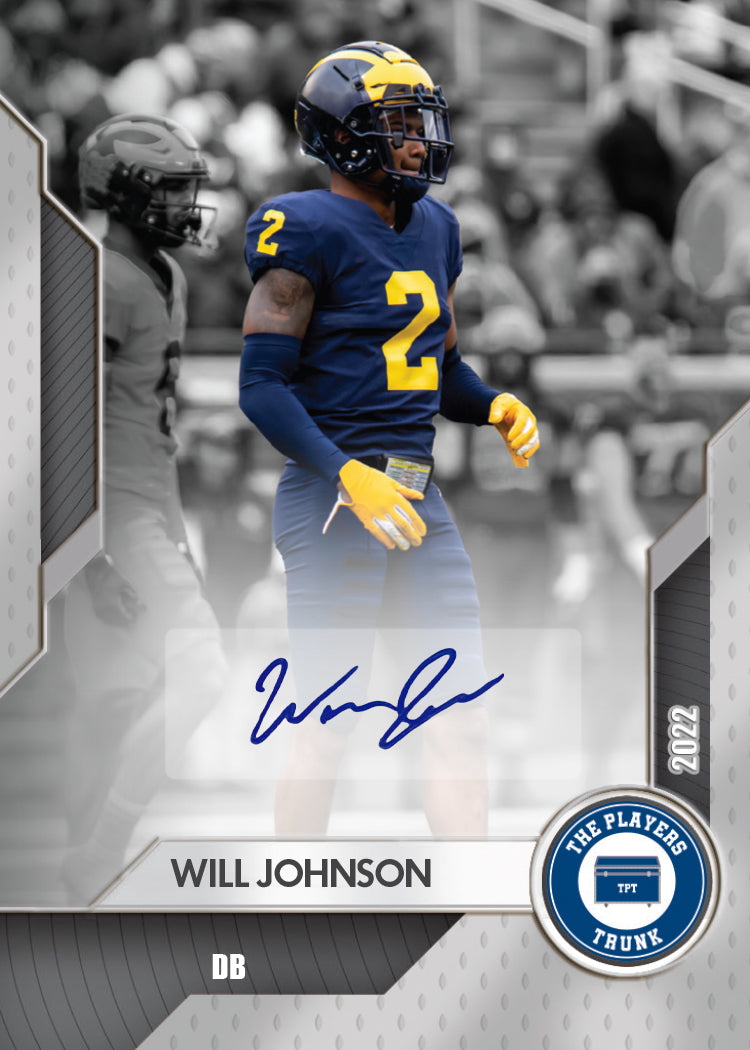 Will Johnson SIGNED Limited Silver 1st Edition 2022 Trading Card (