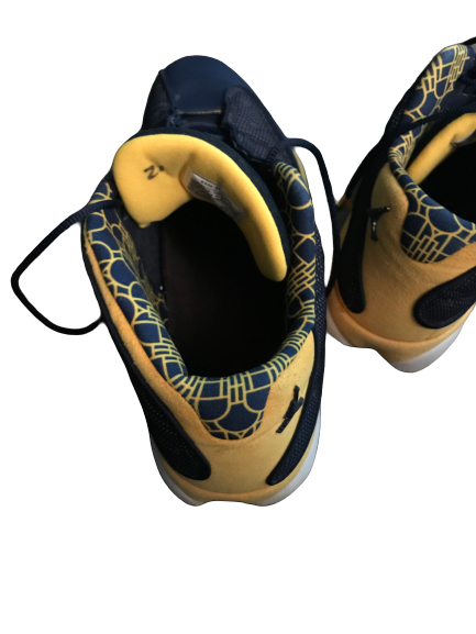 Zak Irvin Michigan Jordan 13 Player Exclusive Retro Sneakers (Size 15)