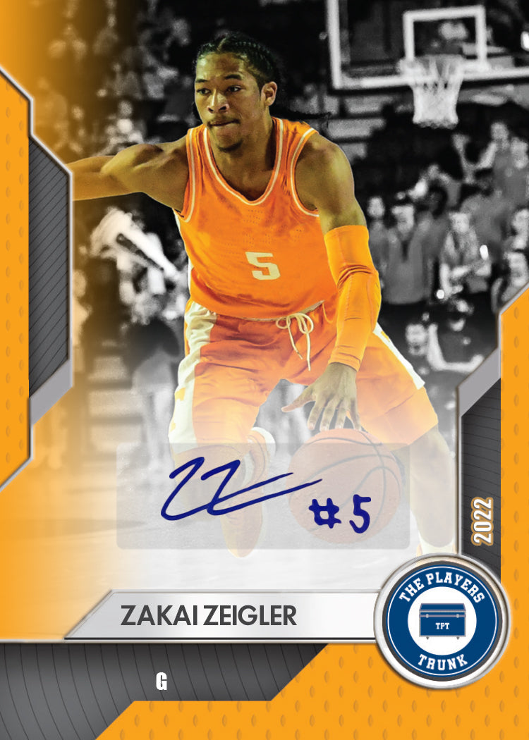 Zakai Zeigler SIGNED 1st Edition 2022 Trading Card *RARE* Color Match (