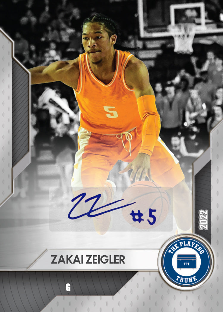 Zakai Zeigler SIGNED Limited Silver Variation 1st Edition 2022 Trading Card (