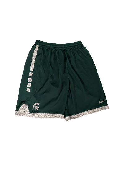 Cassius Winston Michigan State Basketball Nike Practice Shorts (Size L)