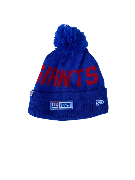 Alex Bachman New York Giants Player-Exclusive Beanie With Number (OSFM)