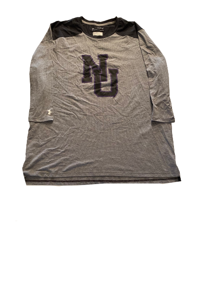 Alex Miller Northwestern Football 3/4-Sleeve Shirt (Size XXL)