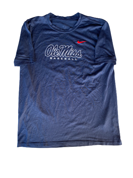 Zack Phillips Ole Miss Team Issued Practice Shirt with Number (Size L)