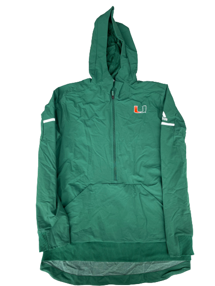 Anthony Lawrence Miami Basketball Team Issued Half-Zip Pullover (Size M)
