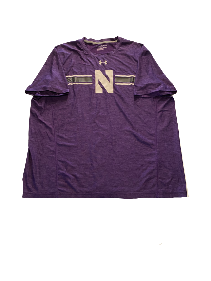 Alex Miller Northwestern Football Workout Shirt (Size XXL)