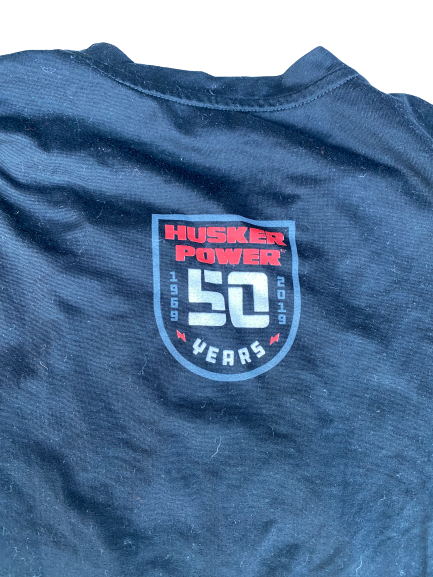 Tony Butler Nebraska Football Team Issued Workout Tank with "50 Years" Patch on Back (Size XL)