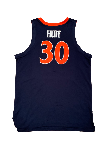 Jay Huff Virginia Basketball Signed 2018-2019 Game Worn Jersey - Photo Matched