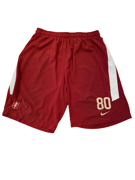 Thomas Schaffer Stanford Football Team Issued Workout Shorts with Number (Size XL)
