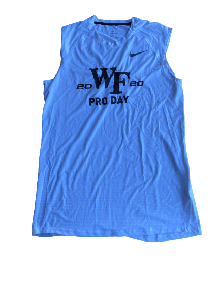 Kendall Hinton Wake Forest Player Exclusive "2020 Pro Day" Worn Tank (Size L)