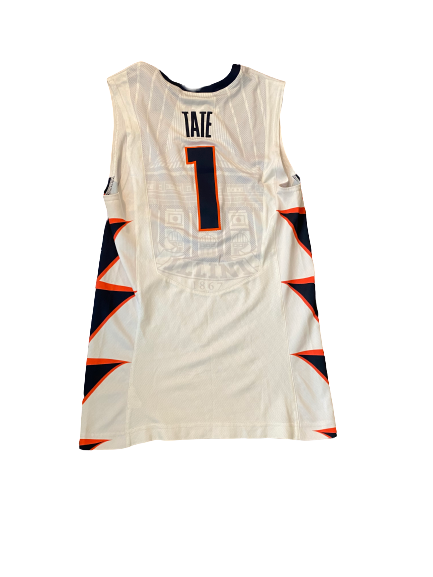 Jaylon Tate Illinois Basketball 2014-2015 Game Worn Jersey (Size 46)