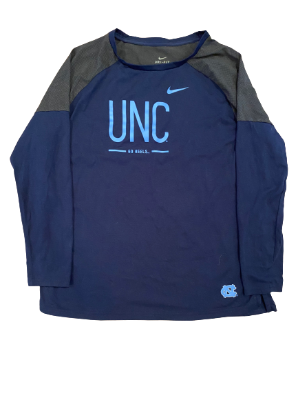 Morgan Goff North Carolina Soccer Long Sleeve Shirt (Size L)
