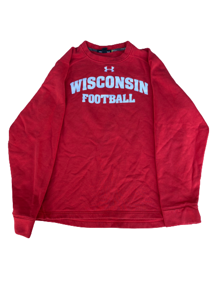 Cristian Volpentesta Wisconsin Football Team Issued Crewneck Sweatshirt (Size M)