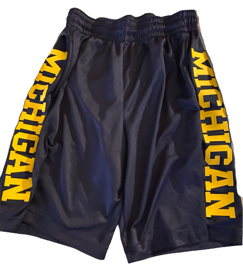 Charles Matthews Michigan Team Issued Shorts (Size L)