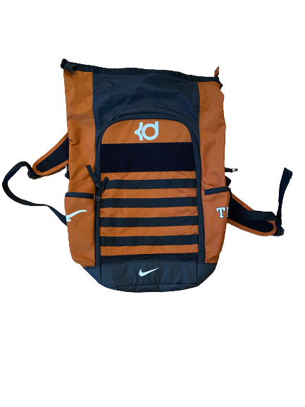 Tim Yoder Texas Football Team Issued KD Backpack with Player Travel Tag