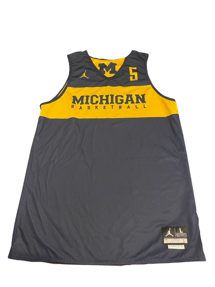 Adrien Nunez Michigan Basketball Exclusive Reversible Practice Jersey (Size L)