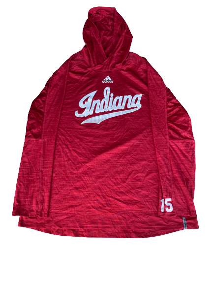 Pauly Milto Indiana Baseball Team Issued Sweatshirt with Number (Size XXL)