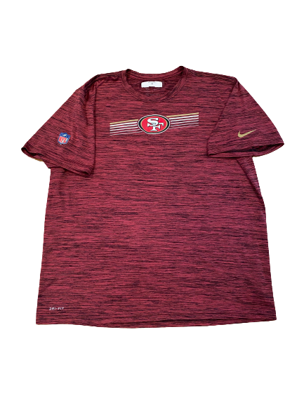 Alex Barrett San Francisco 49ers Team Issued Workout Shirt (Size XXL)