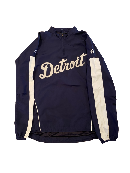 Garrett McCain Detroit Tigers Exclusive "On-Field" Quarter-Zip Jacket (Size L)
