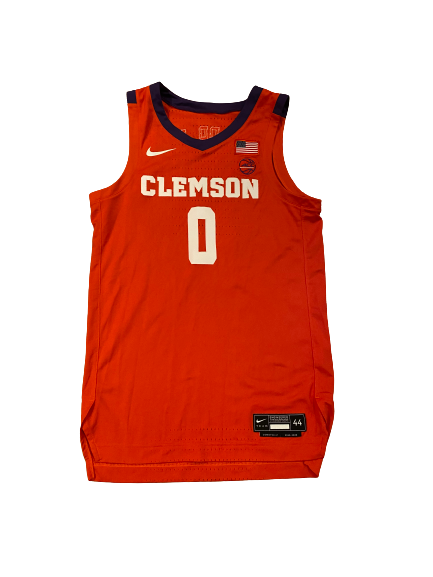 Clyde Trapp Clemson Basketball 2019-2020 Game Worn Jersey (Size 44)