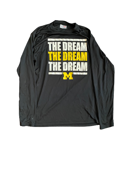 Zavier Simpson Michigan Team-Exclusive MLK Day "The Dream" Long Sleeve Shirt (Size L)